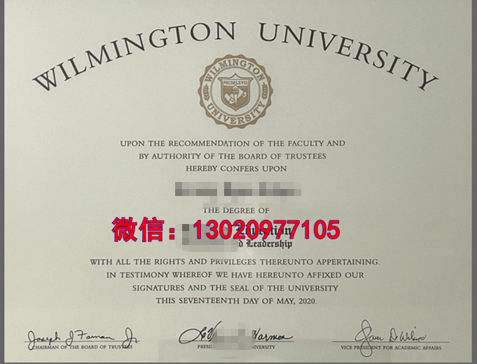 Wilmington Diploma文凭造奇迹：威尔明顿大学毕业证样式揭秘