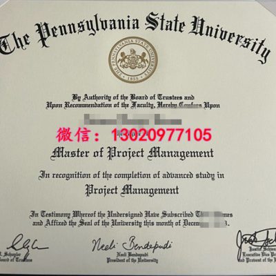 一张宾夕法尼亚州立大学毕业证烫金小图，PSU Diploma学位证书排版之谜